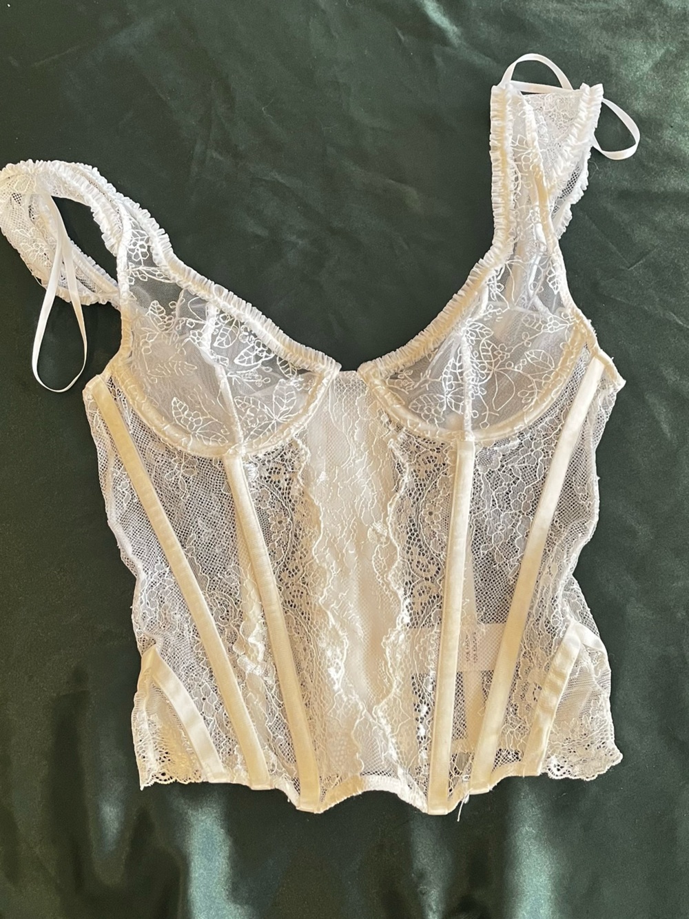Lioness Ivory Sheer Lace Bodysuit